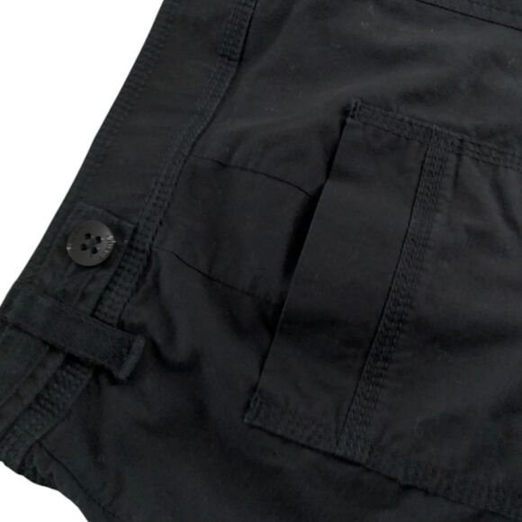 Chico's Black Cotton Blend Hi- rise Pants with Rhinestone Embellishments - Picture 7 of 11